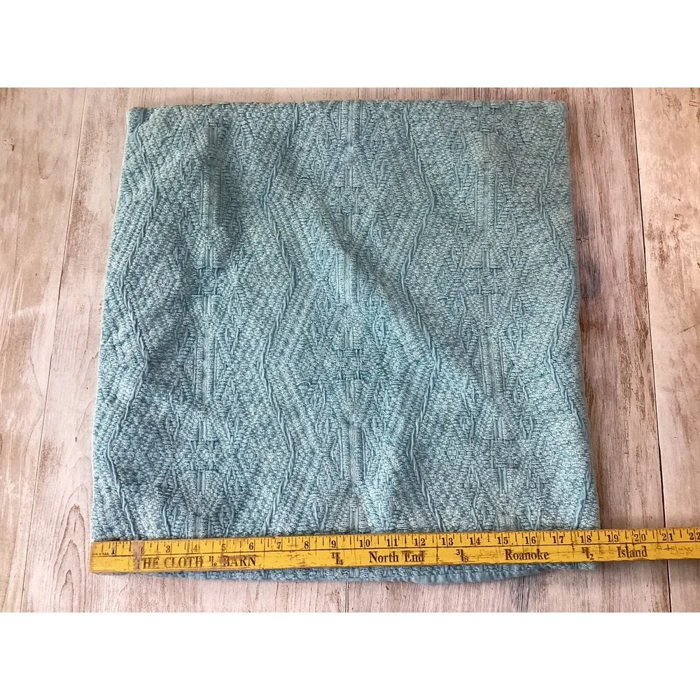 Pier 1 Pier One Blue Tribal Loomed Design Throw Pillow Case 18x18‎